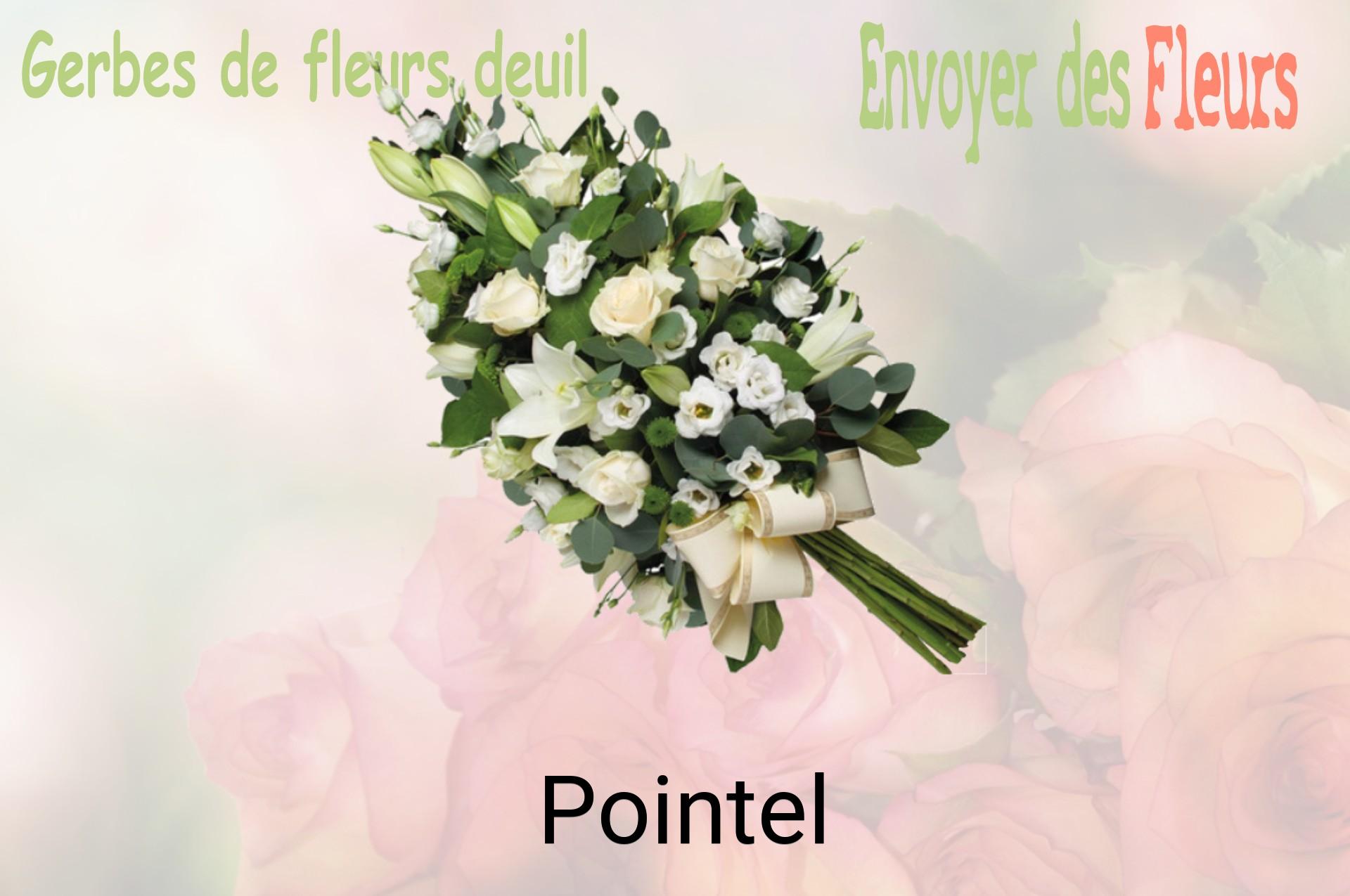 Gerbe de fleurs de deuil livrée à Pointel